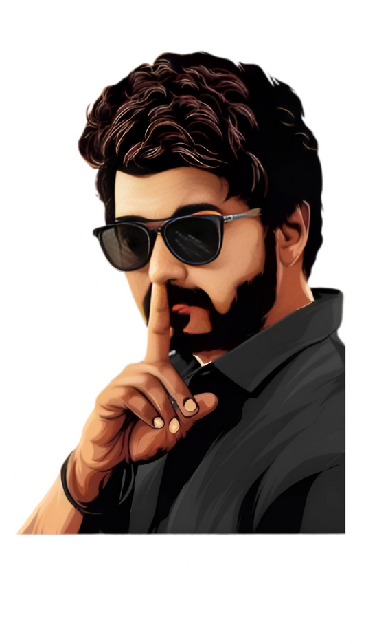 Vijay Thalapathy silence sticker