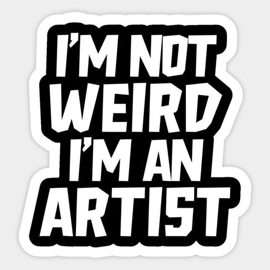 Weird Artist sticker