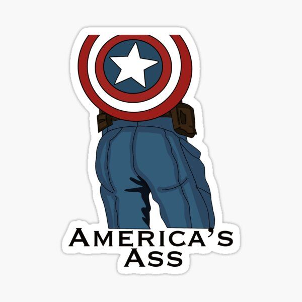 Captain Americas Ass sticker