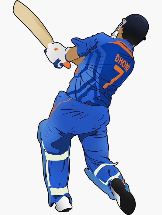 M.S.Dhoni sticker